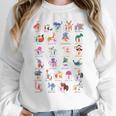 American Sign Language For Teachers ASL Alphabet Women Crewneck Sweatshirt, funny design American Sign Language For Teachers ASL Alphabet Women Crewneck Sweatshirt, funny design