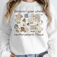 Behavior Analyst Silly Goose RBT ABA Therapy Sped Teacher Women Crewneck Sweatshirt, funny design