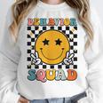 Behavior Squad Specialist Analyst Behavior Teacher Retro Women Crewneck Sweatshirt, funny design Behavior Squad Specialist Analyst Behavior Teacher Retro Women Crewneck Sweatshirt, funny design
