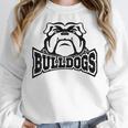 Bulldogs Teacher Student School Sports Fan Team Spirit Women Crewneck Sweatshirt, funny design