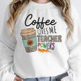Coffee Gives Me Teacher Power Teacher Elementary Women Women Crewneck Sweatshirt, funny design Coffee Gives Me Teacher Power Teacher Elementary Women Women Crewneck Sweatshirt, funny design