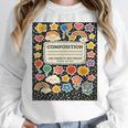 Composition Notebook Costume Teacher Matching Halloween Book Women Crewneck Sweatshirt, funny design Composition Notebook Costume Teacher Matching Halloween Book Women Crewneck Sweatshirt, funny design