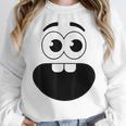 Creepy Carrots Face Teacher Halloween Costume Matching Women Crewneck Sweatshirt, funny design Creepy Carrots Face Teacher Halloween Costume Matching Women Crewneck Sweatshirt, funny design