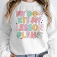 My Dog Ate My Lesson Plan Kindergarten Teacher Dog Lover For Men Women Women Crewneck Sweatshirt, funny design My Dog Ate My Lesson Plan Kindergarten Teacher Dog Lover For Men Women Women Crewneck Sweatshirt, funny design