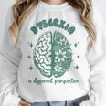 Dyslexia A Different Perspective Dyslexia Specialist Teacher Women Crewneck Sweatshirt, funny design