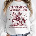 Elopement Wrangler Teacher ABA Behavior Support Cowboy Women Crewneck Sweatshirt, funny design Elopement Wrangler Teacher ABA Behavior Support Cowboy Women Crewneck Sweatshirt, funny design