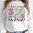 Field Zoo Trip Shirt For Teacher First Grade Crew For Men Women Kids Women Crewneck Sweatshirt, First Grade Teacher Gifts, funny design