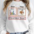 First Data Then Thanksgiving Im Earning A Break Sped Teacher Women Crewneck Sweatshirt, funny design First Data Then Thanksgiving Im Earning A Break Sped Teacher Women Crewneck Sweatshirt, funny design