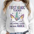 First Grade Teacher Definition Women Crewneck Sweatshirt, First Grade Teacher Gifts, funny design
