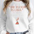 The Floor Is Lava For History Lovers & Teachers Premium Tri-Blend Women Crewneck Sweatshirt, History Teacher Gifts, funny design The Floor Is Lava For History Lovers & Teachers Premium Tri-Blend Women Crewneck Sweatshirt, History Teacher Gifts, funny design