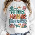 Future Marine Biologist Student Biology Teacher Kids Women Crewneck Sweatshirt, Future Teacher Gifts, funny design Future Marine Biologist Student Biology Teacher Kids Women Crewneck Sweatshirt, Future Teacher Gifts, funny design