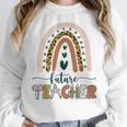 Future Teacher Boho Rainbow Leopard New Grad Student Women Crewneck Sweatshirt, Future Teacher Gifts, funny design Future Teacher Boho Rainbow Leopard New Grad Student Women Crewneck Sweatshirt, Future Teacher Gifts, funny design