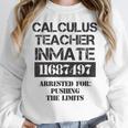 Halloween Calculus Teacher Prisoner Costume Women Crewneck Sweatshirt, funny design