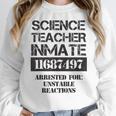 Halloween Science Teacher Prisoner Costume Women Crewneck Sweatshirt, Science Teacher Gifts, funny design Halloween Science Teacher Prisoner Costume Women Crewneck Sweatshirt, Science Teacher Gifts, funny design