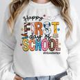Happy First Day Of School PE Teacher Life Back To School Women Crewneck Sweatshirt, Pe Teacher Gifts, funny design Happy First Day Of School PE Teacher Life Back To School Women Crewneck Sweatshirt, Pe Teacher Gifts, funny design