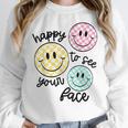 Happy To See Your Face Smile Face Teacher Back To School Women Crewneck Sweatshirt, funny design Happy To See Your Face Smile Face Teacher Back To School Women Crewneck Sweatshirt, funny design