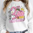 Hello 3rd Third Grade Back To School Pink Leopard Teacher Women Crewneck Sweatshirt, funny design Hello 3rd Third Grade Back To School Pink Leopard Teacher Women Crewneck Sweatshirt, funny design