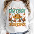 Humor I Teach The Cutest Turkeys Thanksgiving Teacher Women Crewneck Sweatshirt, funny design Humor I Teach The Cutest Turkeys Thanksgiving Teacher Women Crewneck Sweatshirt, funny design