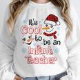 It's Cool To Be a Infant Teacher Snowman Winter Christmas Women Crewneck Sweatshirt, funny design It's Cool To Be a Infant Teacher Snowman Winter Christmas Women Crewneck Sweatshirt, funny design