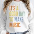 It's A Good Day To Make Music Music Lover Teacher Women Crewneck Sweatshirt, funny design It's A Good Day To Make Music Music Lover Teacher Women Crewneck Sweatshirt, funny design