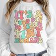 It's A Good Day To Teach Tiny Humans Teacher Teaching Women Crewneck Sweatshirt, funny design It's A Good Day To Teach Tiny Humans Teacher Teaching Women Crewneck Sweatshirt, funny design
