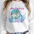 Kindergarten Teacher Dolphin Ocean Life Teaching Team Spirit Women Crewneck Sweatshirt, funny design