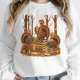 Librarian Turkey Reading Book Fall Thanksgiving Teacher Book Women Crewneck Sweatshirt, funny design Librarian Turkey Reading Book Fall Thanksgiving Teacher Book Women Crewneck Sweatshirt, funny design