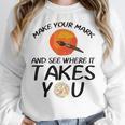 Make Mark Paintbrush International Dot Day Art Teacher Women Crewneck Sweatshirt, funny design Make Mark Paintbrush International Dot Day Art Teacher Women Crewneck Sweatshirt, funny design