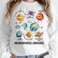 Neurodiverse Universe Space Planet Special Education Teacher Women Crewneck Sweatshirt, funny design Neurodiverse Universe Space Planet Special Education Teacher Women Crewneck Sweatshirt, funny design