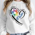 Para Heart Teacher Paraprofessional Paraeducator Men Women Women Crewneck Sweatshirt, funny design