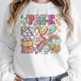 Pre K Back To School Teacher Student Men Women Kids Women Crewneck Sweatshirt, funny design Pre K Back To School Teacher Student Men Women Kids Women Crewneck Sweatshirt, funny design