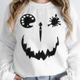 Pumpkin Artist Halloween Art Teacher Women Crewneck Sweatshirt, funny design Pumpkin Artist Halloween Art Teacher Women Crewneck Sweatshirt, funny design