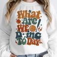 Retro PE Teacher What Are We Doing Today School Coach Women Women Crewneck Sweatshirt, Pe Teacher Gifts, funny design Retro PE Teacher What Are We Doing Today School Coach Women Women Crewneck Sweatshirt, Pe Teacher Gifts, funny design