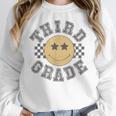 Retro Third Grade Teacher Student 1st Day Back To School Women Crewneck Sweatshirt, funny design Retro Third Grade Teacher Student 1st Day Back To School Women Crewneck Sweatshirt, funny design