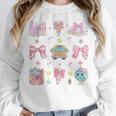 School Pencils And Bows Teacher Bow Coquette Pencil Girls Women Crewneck Sweatshirt, funny design School Pencils And Bows Teacher Bow Coquette Pencil Girls Women Crewneck Sweatshirt, funny design