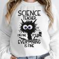 Science Teacher Appreciation Merch -Adults -Youth Grey Classic Fit Modern Science Theme Cartoon Women Crewneck Sweatshirt, Science Teacher Gifts, funny design Science Teacher Appreciation Merch -Adults -Youth Grey Classic Fit Modern Science Theme Cartoon Women Crewneck Sweatshirt, Science Teacher Gifts, funny design