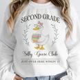 Second Grade Silly Goose Club For Teacher Or Student Women Crewneck Sweatshirt, funny design Second Grade Silly Goose Club For Teacher Or Student Women Crewneck Sweatshirt, funny design