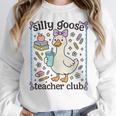Silly Goose Teacher Club Silly Goose For Teacher Women Crewneck Sweatshirt, funny design Silly Goose Teacher Club Silly Goose For Teacher Women Crewneck Sweatshirt, funny design