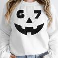 Six Seven Halloween Costume For Students Teachers 6 7 Women Crewneck Sweatshirt, funny design Six Seven Halloween Costume For Students Teachers 6 7 Women Crewneck Sweatshirt, funny design