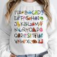 SPANISH ALPHABET MAESTRA SPANISH TEACHER Women Crewneck Sweatshirt, funny design