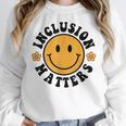 Special Education Teacher Autism Awareness Inclusion Matters Women Crewneck Sweatshirt, funny design Special Education Teacher Autism Awareness Inclusion Matters Women Crewneck Sweatshirt, funny design