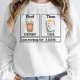 Special Education Teacher First Then Visual I Am Working For Men Women Girls Kids Women Crewneck Sweatshirt, funny design