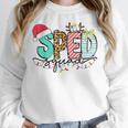 SPED Squad Special Education Teacher Autism Christmas Women Women Crewneck Sweatshirt, funny design SPED Squad Special Education Teacher Autism Christmas Women Women Crewneck Sweatshirt, funny design