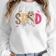 Sped Teacher Halloween Ghost Special Education Preppy Fall Women Crewneck Sweatshirt, funny design Sped Teacher Halloween Ghost Special Education Preppy Fall Women Crewneck Sweatshirt, funny design