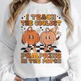 I Teach The Coolest Pumpkins In The Patch Teacher Halloween Women Crewneck Sweatshirt, funny design I Teach The Coolest Pumpkins In The Patch Teacher Halloween Women Crewneck Sweatshirt, funny design