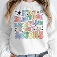 Teach Tiny Actors Theater Drama Teacher Drama Teaching Women Crewneck Sweatshirt, funny design Teach Tiny Actors Theater Drama Teacher Drama Teaching Women Crewneck Sweatshirt, funny design