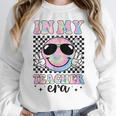 In My Teacher Era Groovy Tie Dye Back To School Cute Teacher Women Crewneck Sweatshirt, Groovy Teacher Gifts, funny design In My Teacher Era Groovy Tie Dye Back To School Cute Teacher Women Crewneck Sweatshirt, Groovy Teacher Gifts, funny design