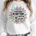 Teacher Flair Pen Art Lover School Supplies Women Crewneck Sweatshirt, funny design Teacher Flair Pen Art Lover School Supplies Women Crewneck Sweatshirt, funny design