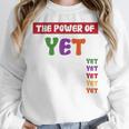 Teacher Growth Mindset Power Of Yet Women Crewneck Sweatshirt, funny design Teacher Growth Mindset Power Of Yet Women Crewneck Sweatshirt, funny design