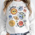 Teacher Space Science Learning Is Out Of World Solar System Women Crewneck Sweatshirt, Science Teacher Gifts, funny design Teacher Space Science Learning Is Out Of World Solar System Women Crewneck Sweatshirt, Science Teacher Gifts, funny design